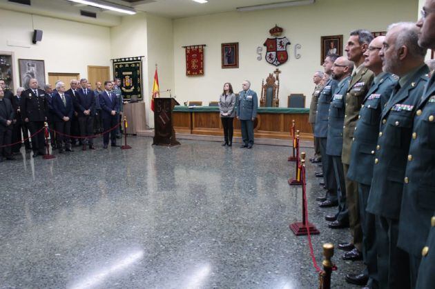 Acto de inauguración del Memorial a los guardias civiles muertos en acto de servicio en Aragón