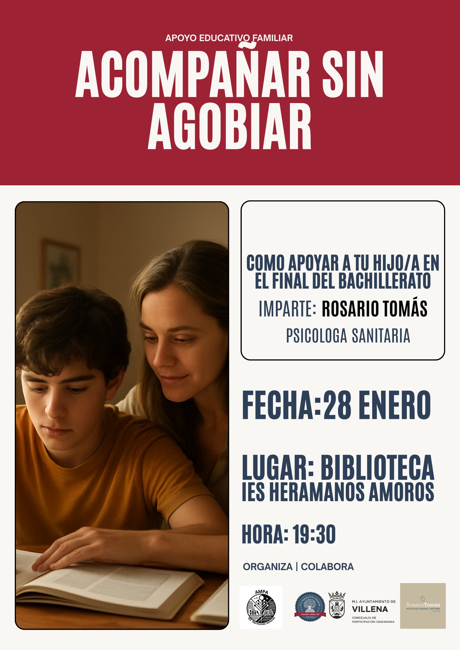 Cartel de la actividad