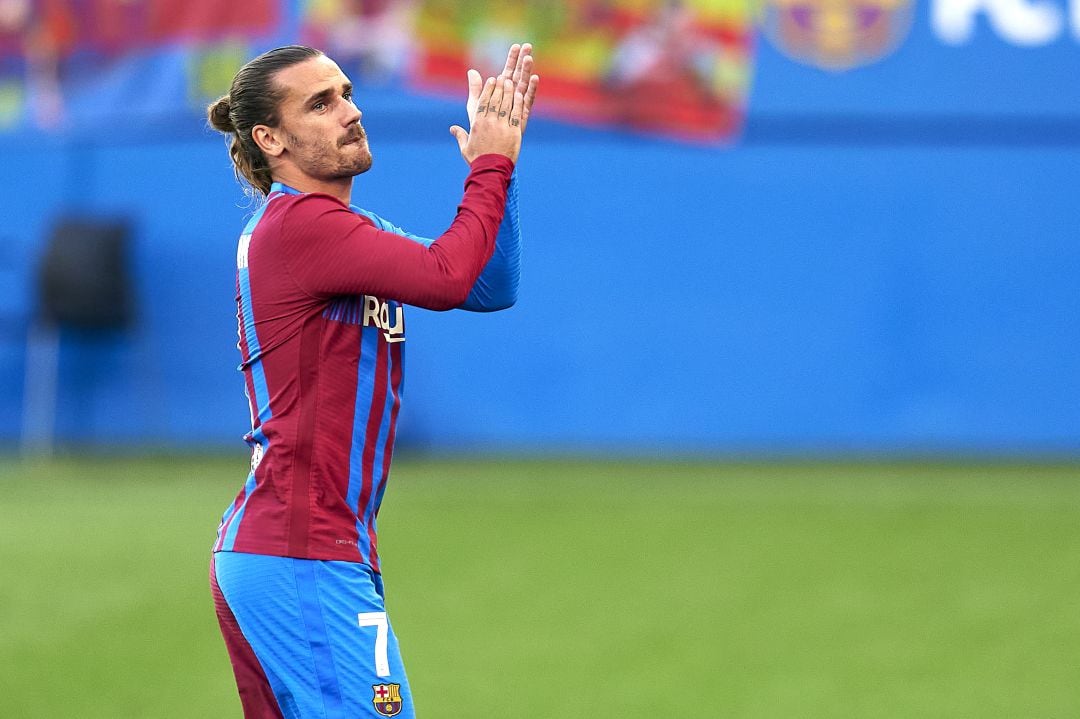 Griezmann, durante el Gamper.