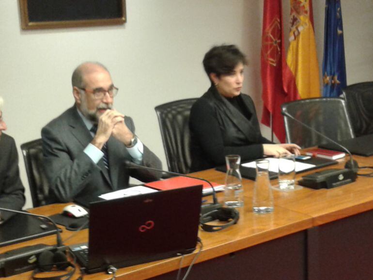 Fernando Dominguez, consejero de Salud, en el Parlamento.