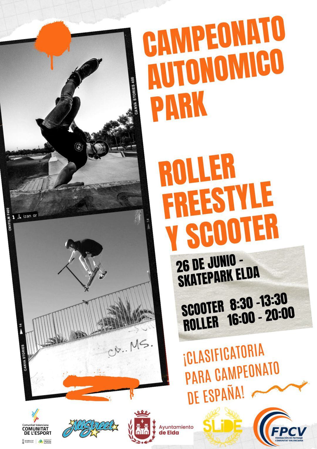 Elda acoge el Campeonato Autonómico Park Roller Freestyle y Scooter