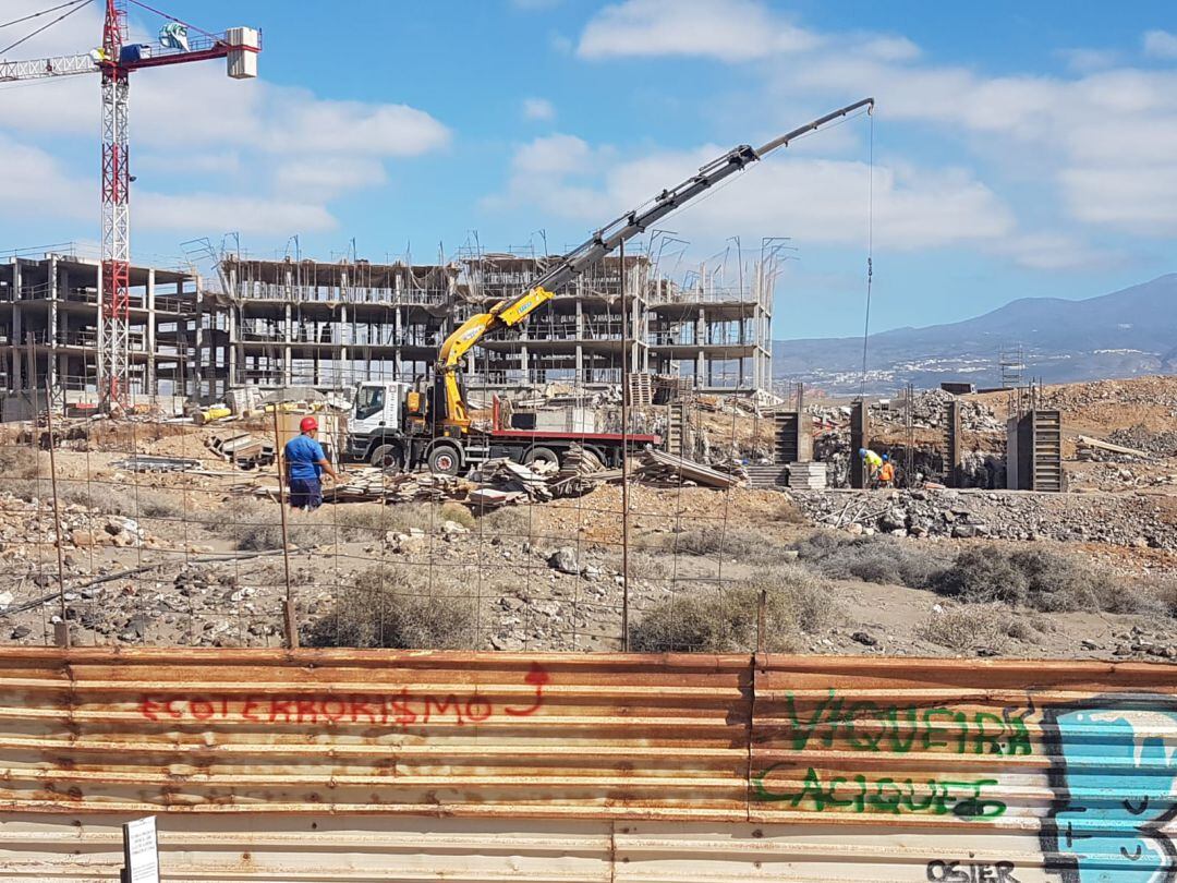 Obras hotel La Tejita