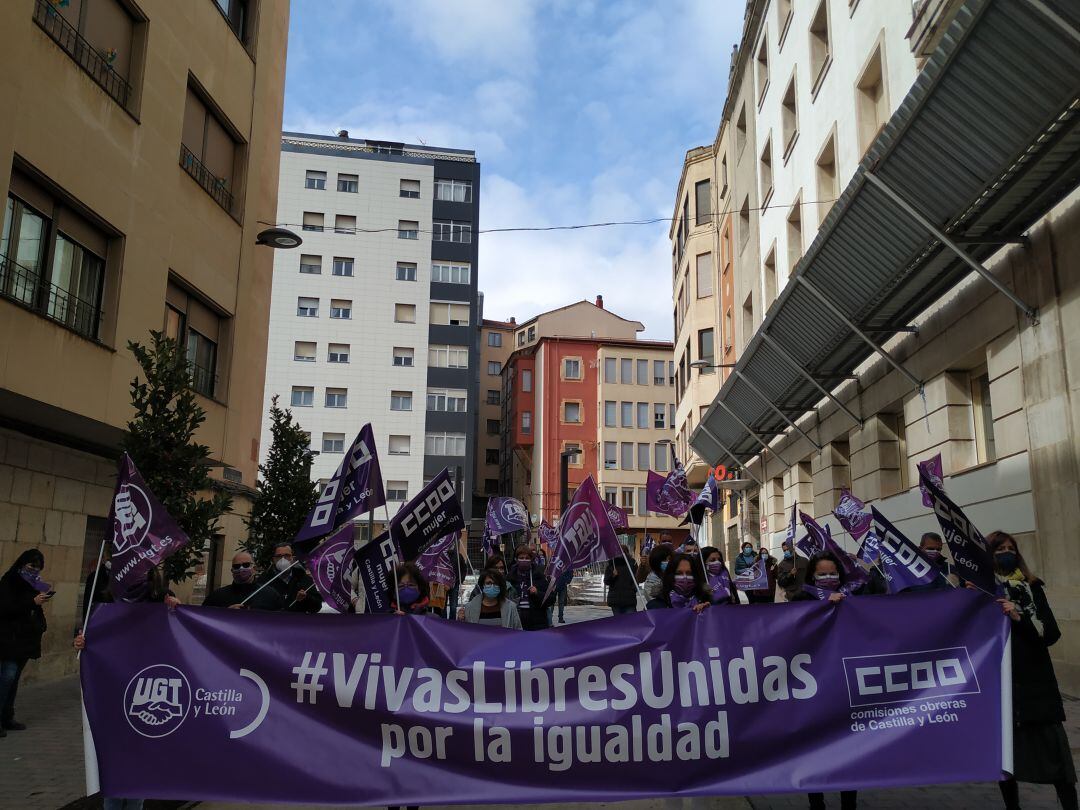 Concentración de CCOO y UGT