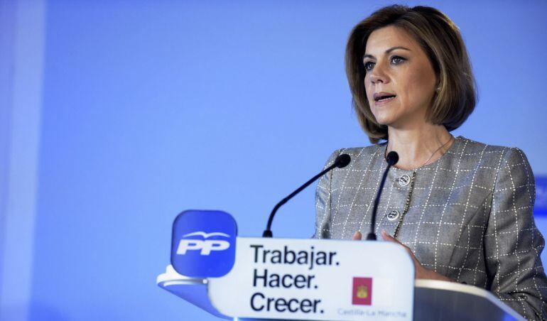 Cospedal esta mañana en un acto en Toledo