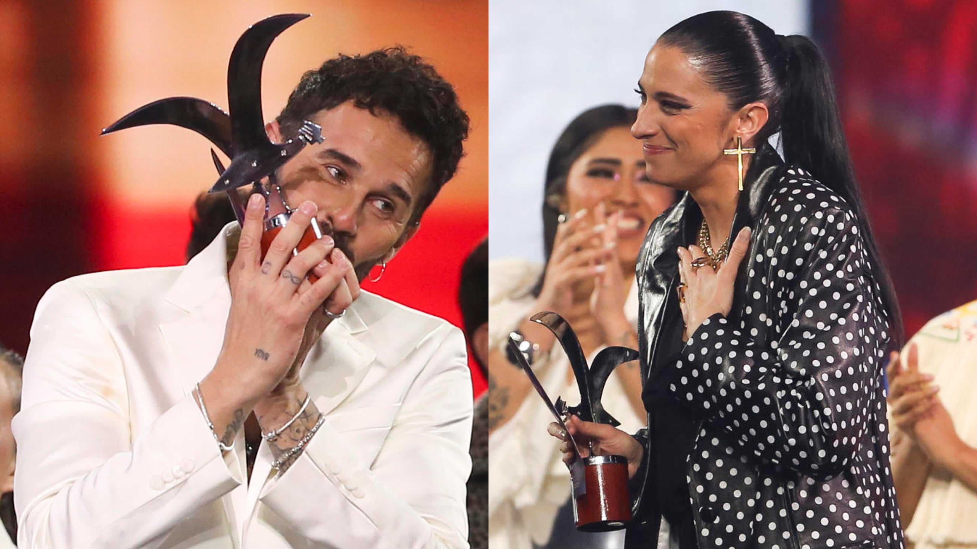 Antoñito Molina y María Peláe en el Festival de Viña del Mar 2026 tras ganar la gaviota de plata / EFE