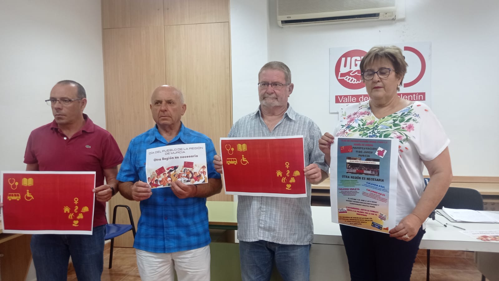 Sindicatos de UGT y Plataforma Unitaria anuncian movilizaciones el 9 de junio en la Región