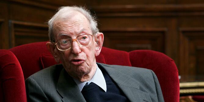 Eric Hobsbawm, durante una entrevista en Viena en 2008