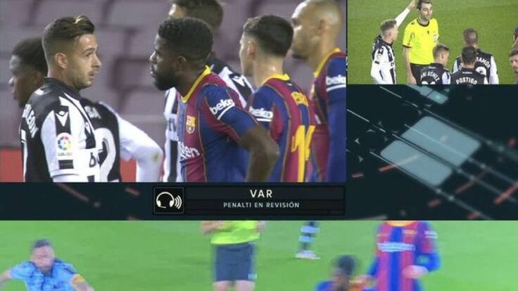 Iturralde González analiza el posible penalti por mano de Umtiti en la recta final del Barça-Levante