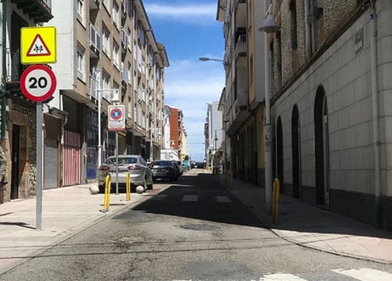 Calle Siglo XX en su intersección con Santander.