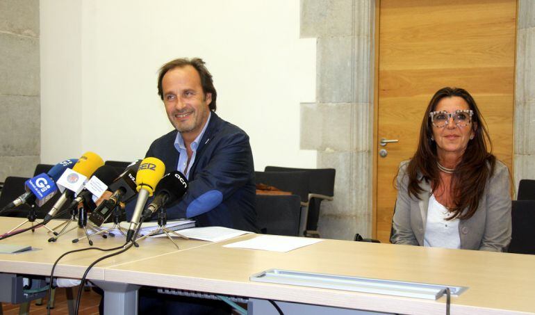 El rector de la UdG, Sergi Bonet, i la directora del Parc, Anna Albar.