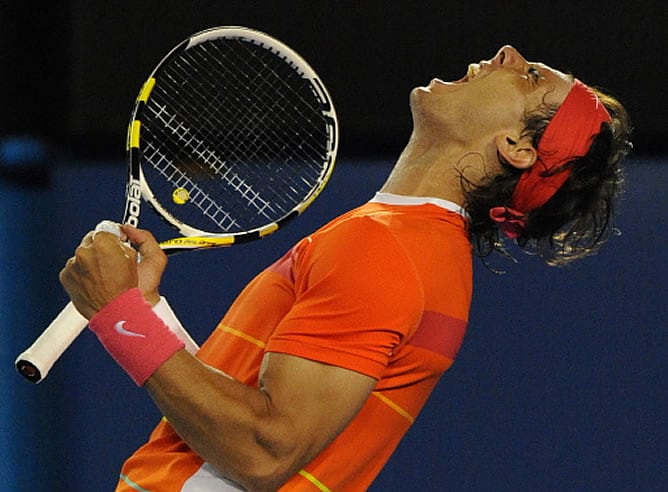 Nadal celebra una victoria en Australia