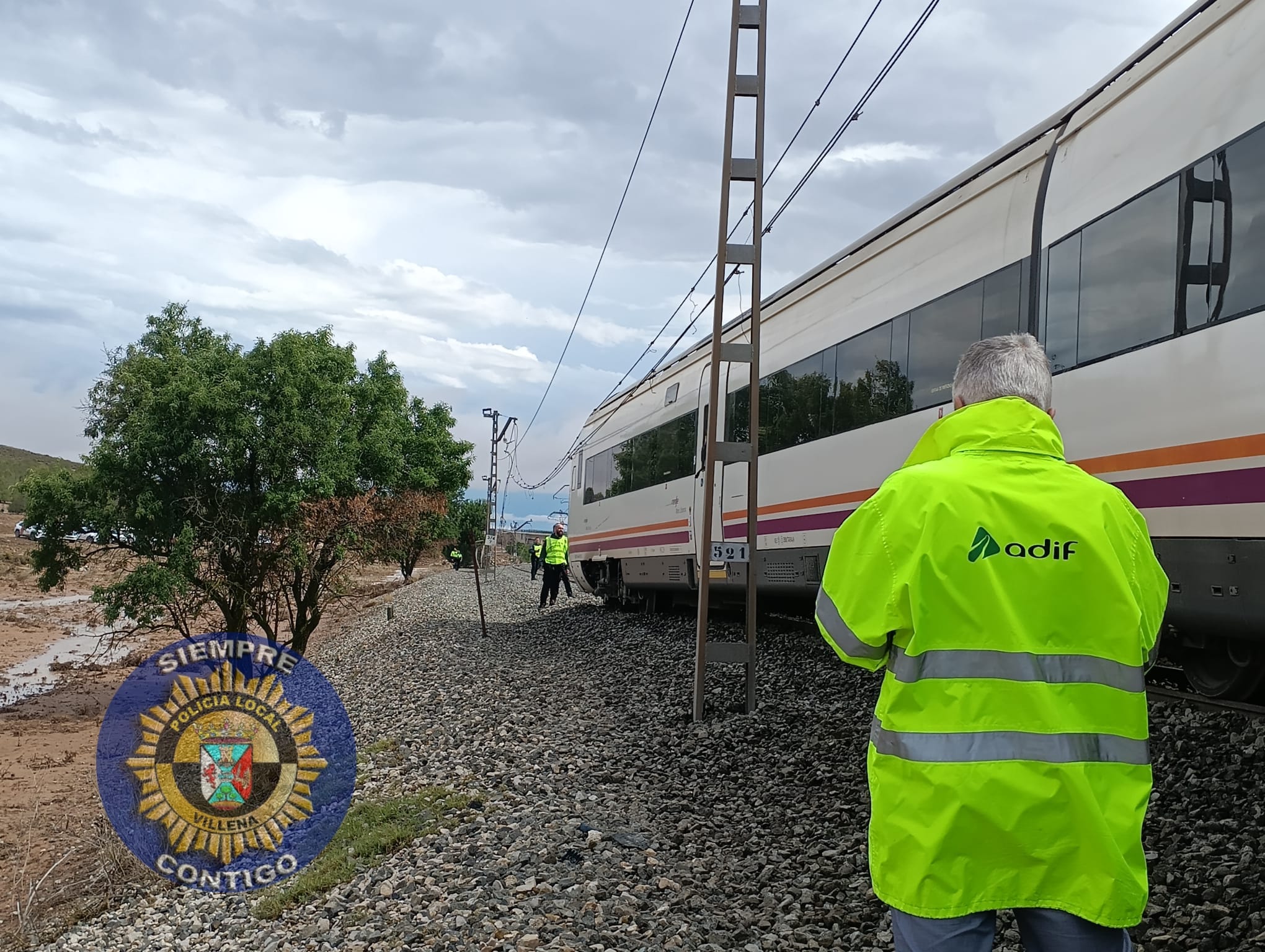 Imágenes del tren accidentado