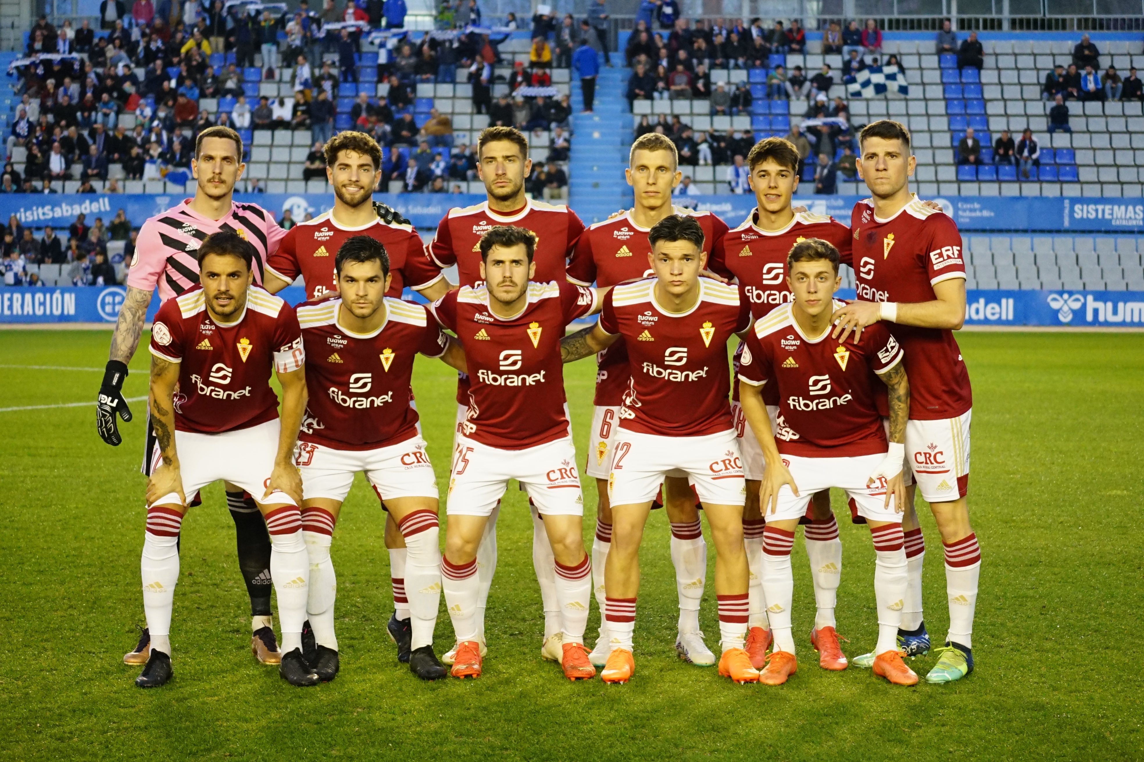 Once inicial del Real Murcia en Sabadell