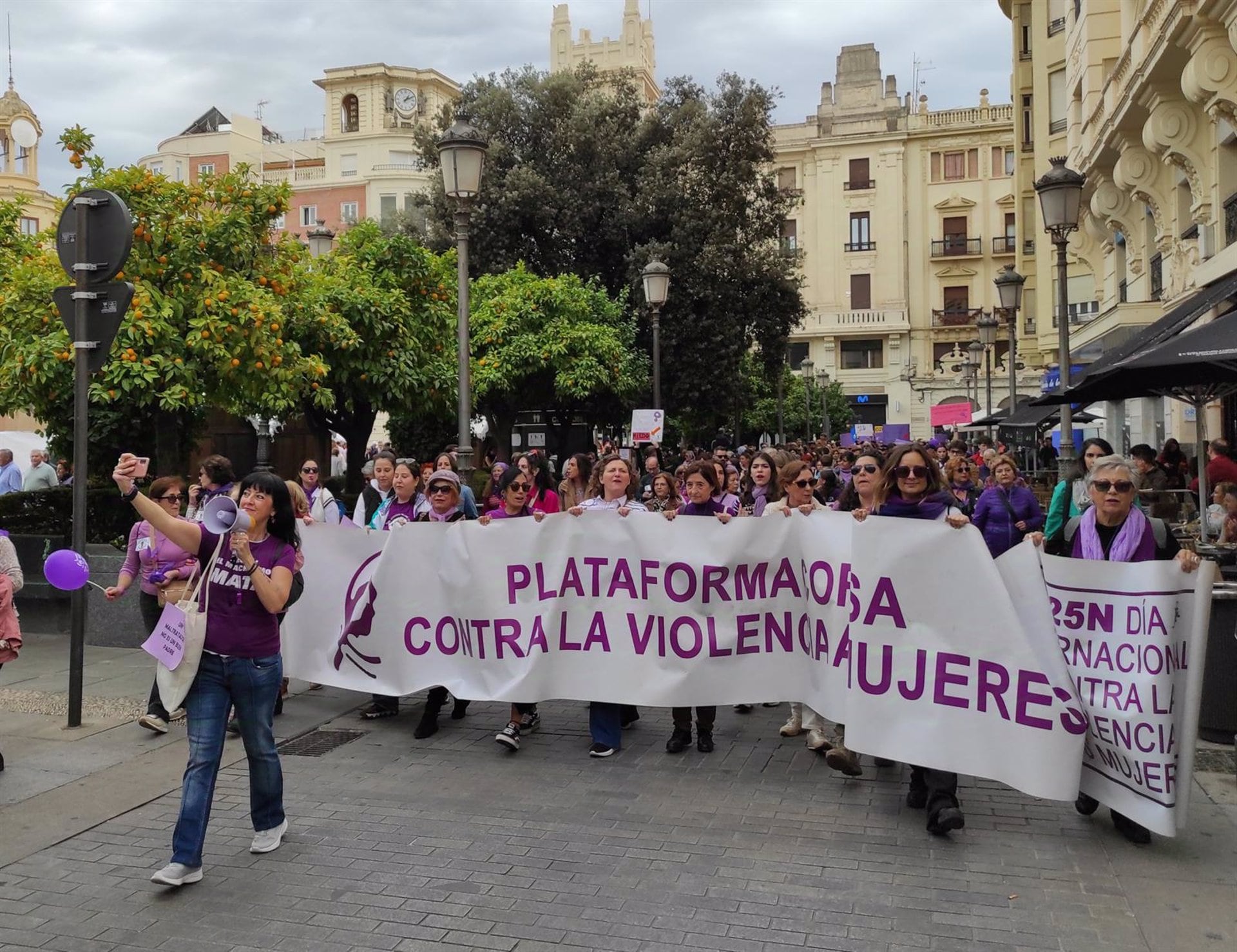 24/11/2024 Manifestación con motivo del 25N en Córdoba este domingo.