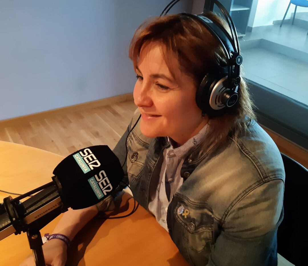 Agnés Lladó, durant l'entrevista