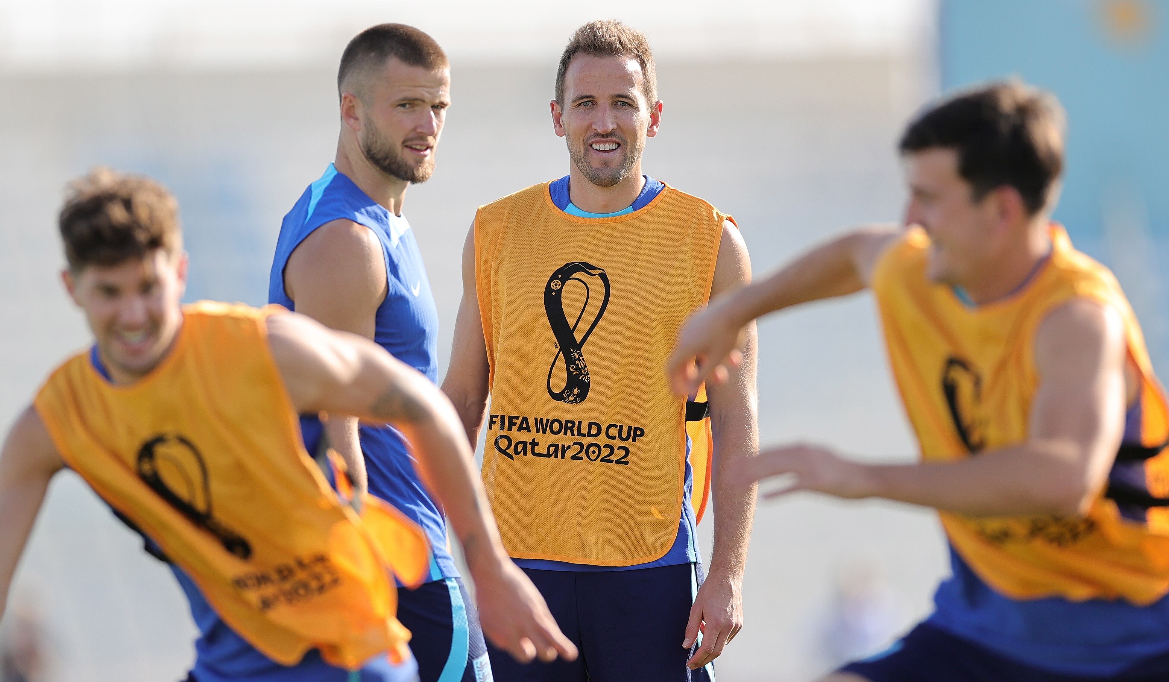 Jugadores de Inglaterra durante un entrenamiento del Mundial de Qatar 2022. EFE/EPA/Friedemann Vogel