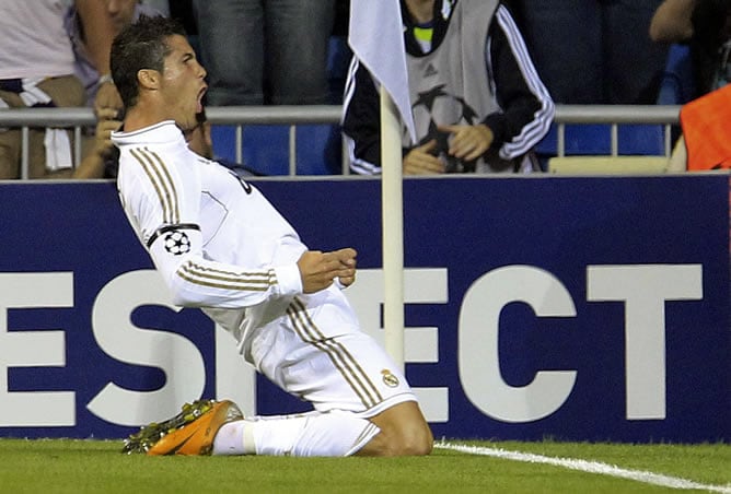 Cristiano Ronaldo celebra su gol