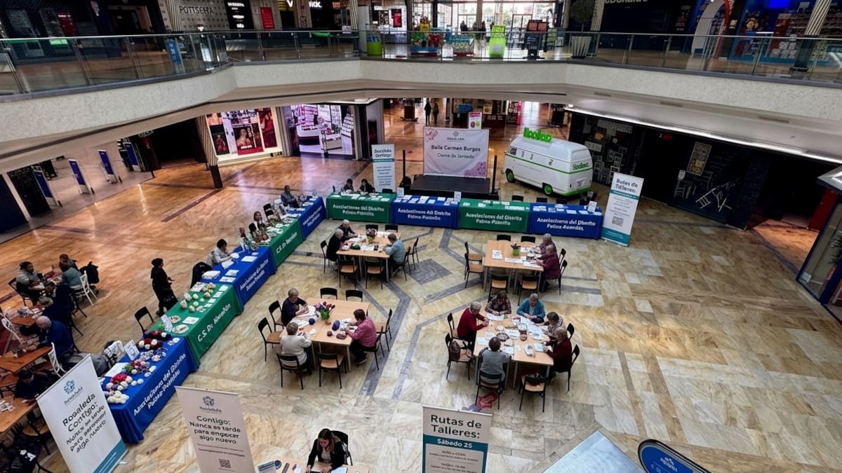 El Centro Comercial Rosaleda y el Distrito Palma-Palmilla se unen para poner en valor la labor de las asociaciones de mayores