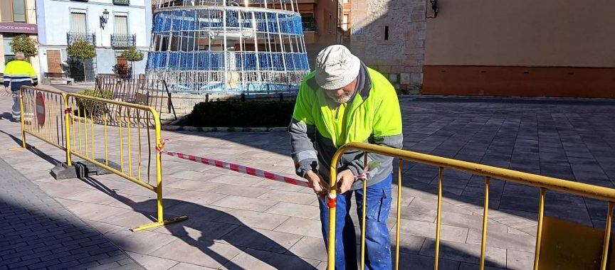 Obras en la plaza del Carmen