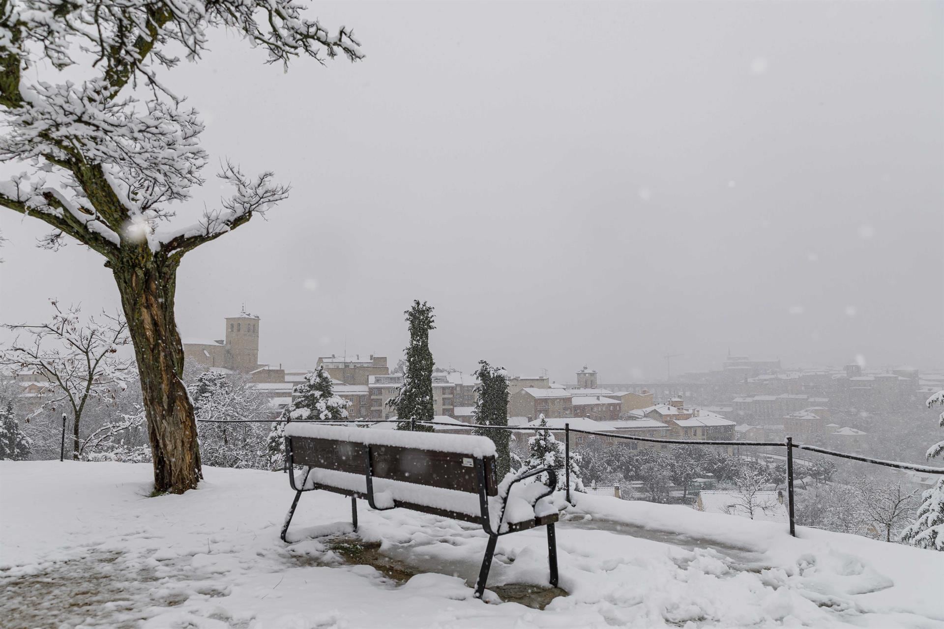 Nevada caída sobre Segovia el pasado 17 de enero