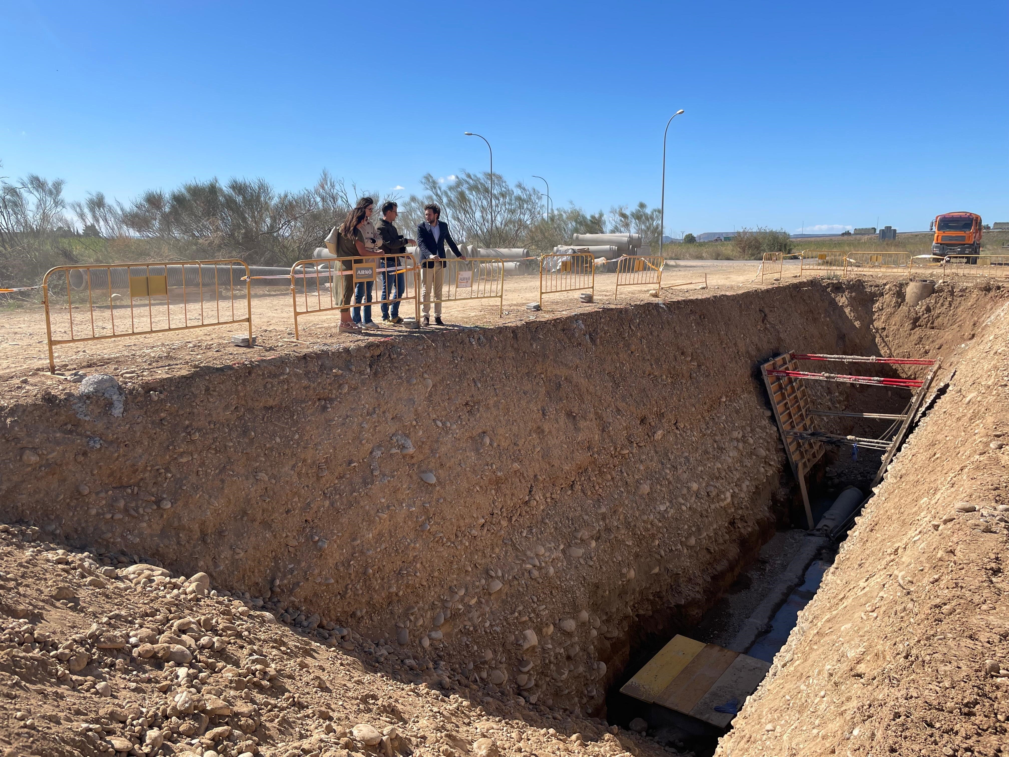 Las obras del colector del Polígono La Armentera de Monzón han terminado