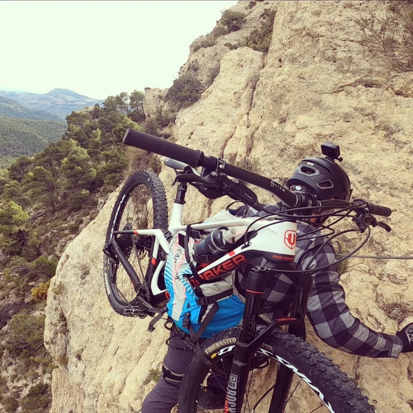 Uno de los momentos en los que tienen que no pueden montar en bici