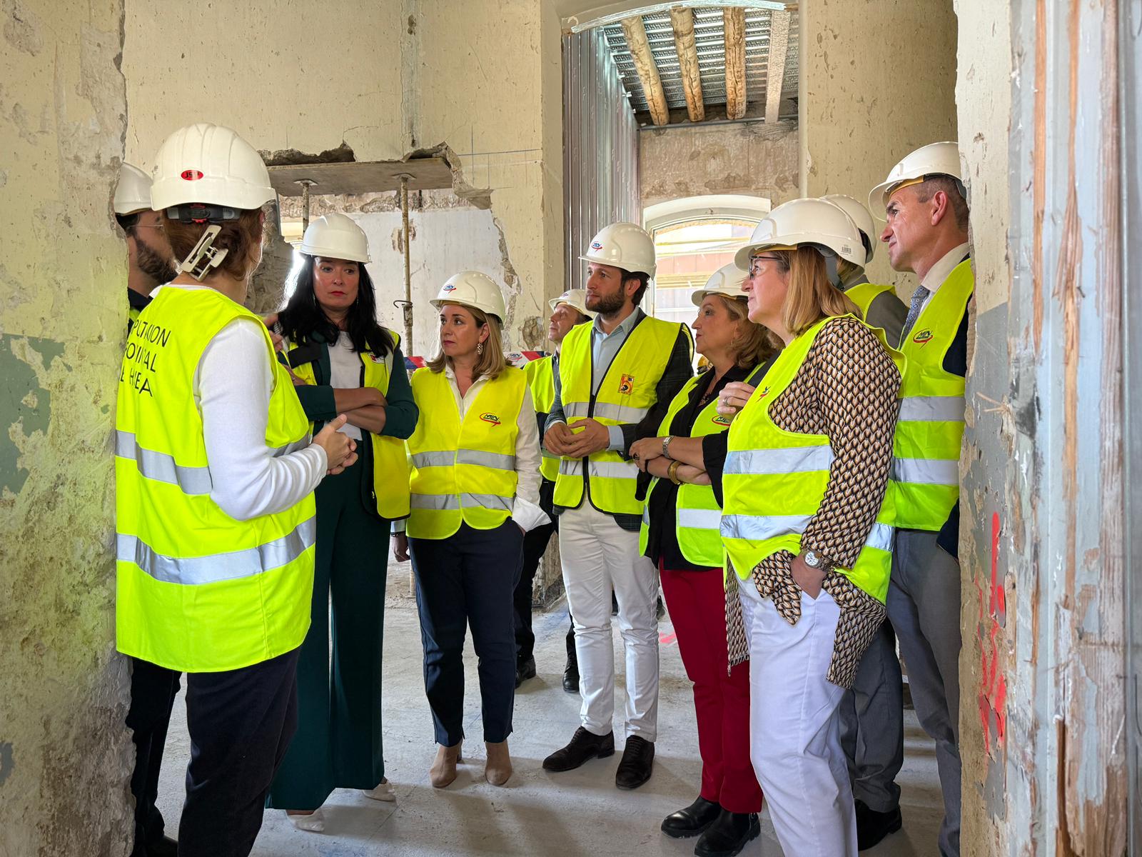 Visita a las obras de la antigua residencia de niños