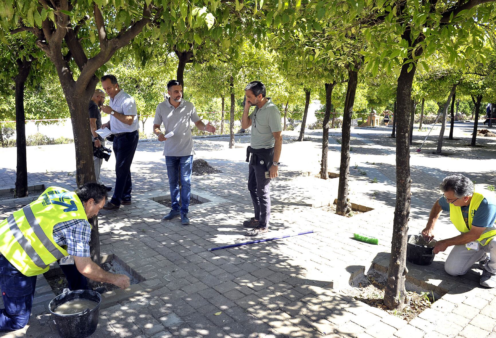 Visita de José Antonio Díaz a la Alameda Vieja