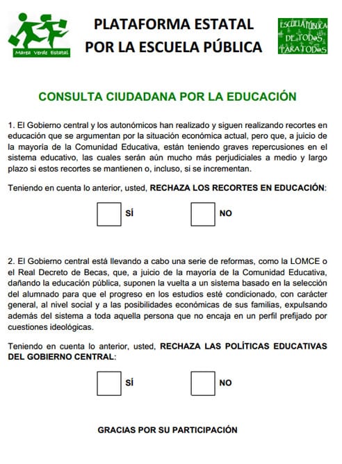 Consulta ciudadana por la Educación