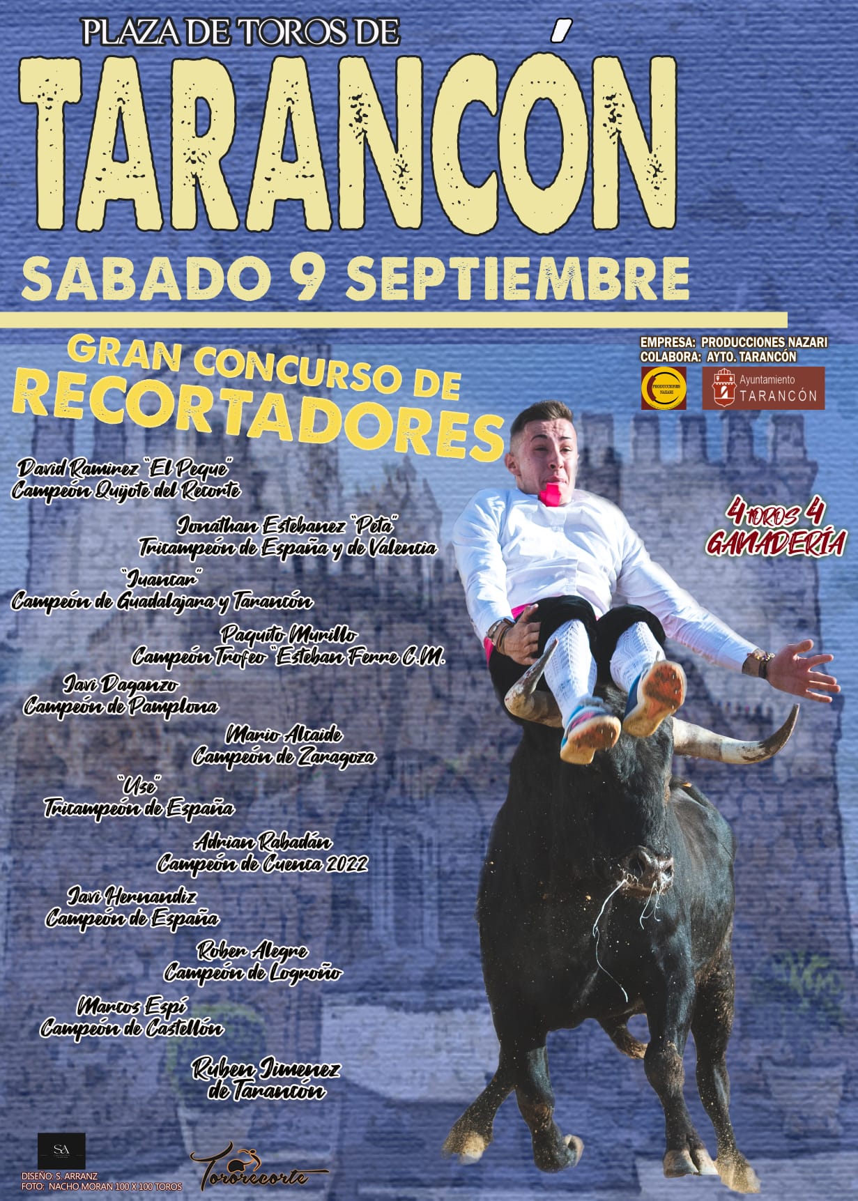 Cartel del concurso de recortes del 9 de septiembre en las Fiestas de Tarancón 2023