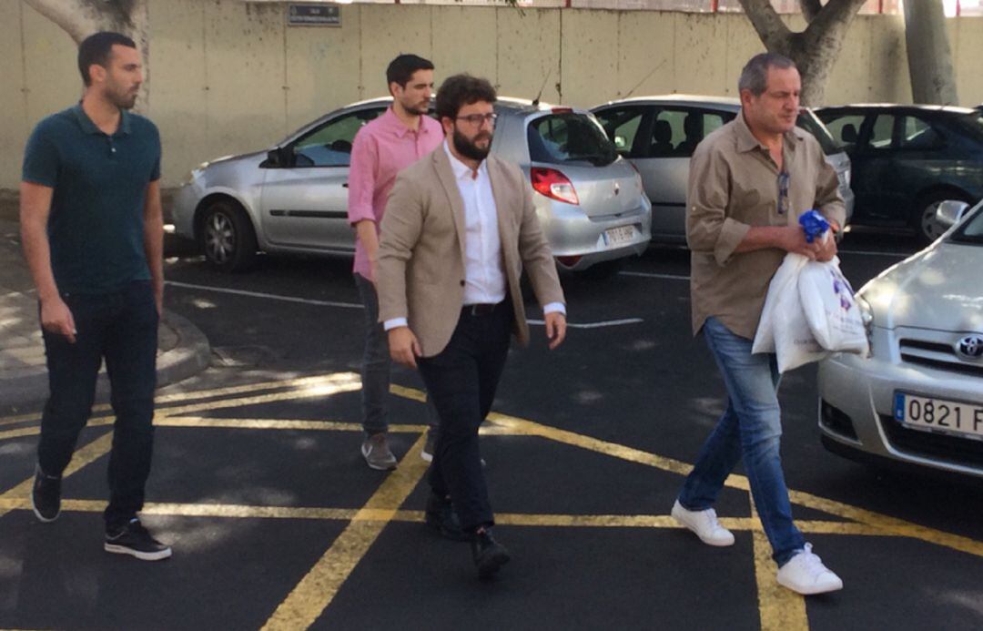 Moreno, en el momento de decir adiós.