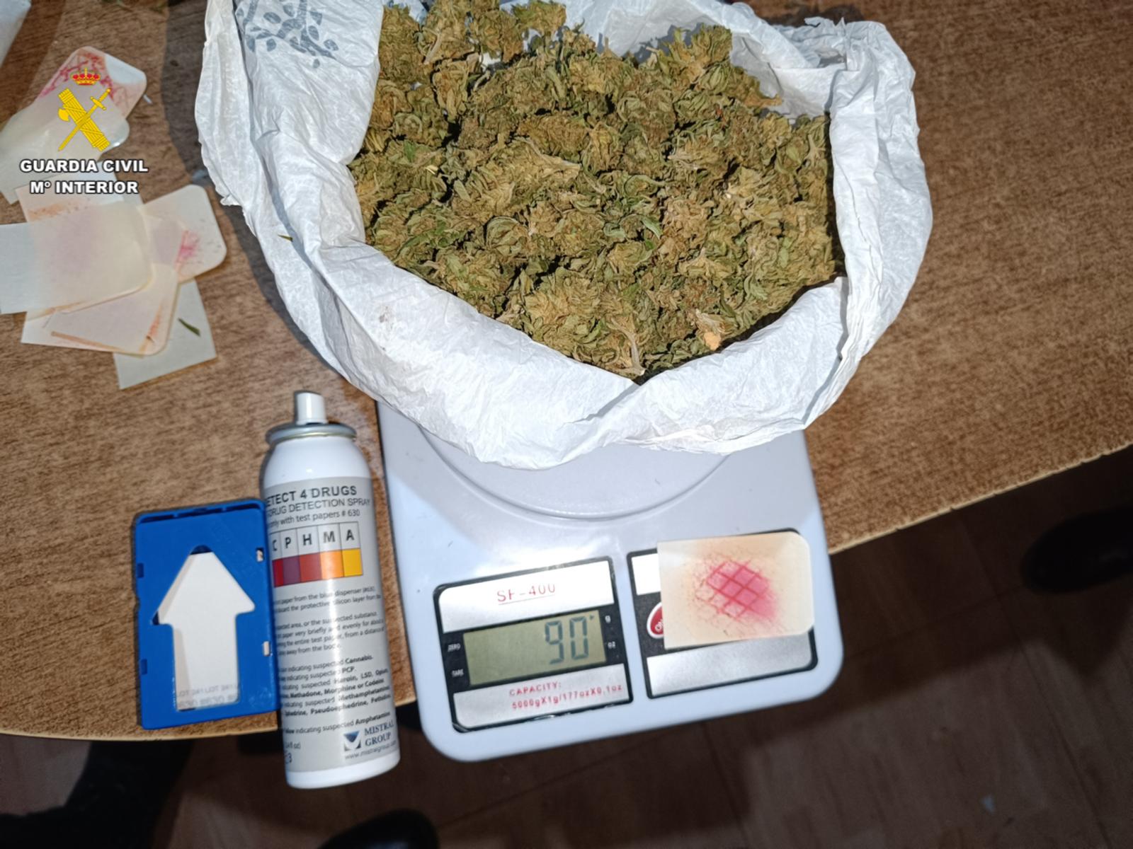 Drogas incautadas por la Guardia Civil