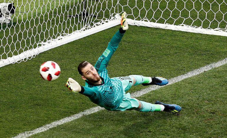 David De Gea en los penaltis contra Rusia en los octavos de final