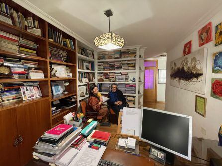 Gloria Masallá y Juan Antonio Palacios, escritor.