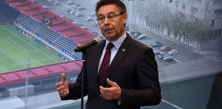 Una comparecencia reciente de Josep María Bartomeu, el presidente del FC Barcelona