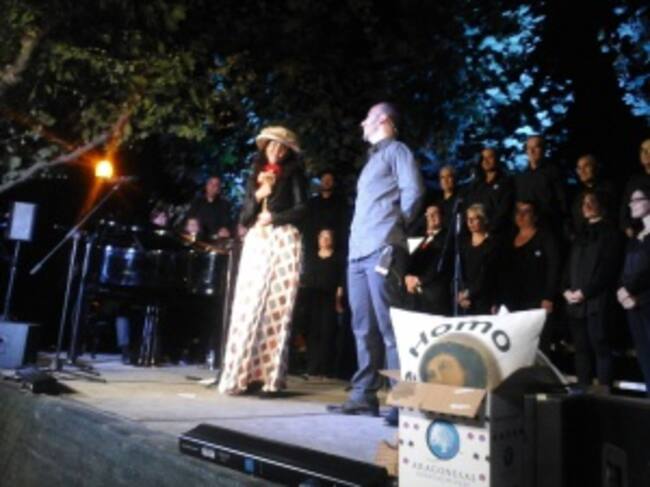 Uno de los momentos del estreno de la ópera