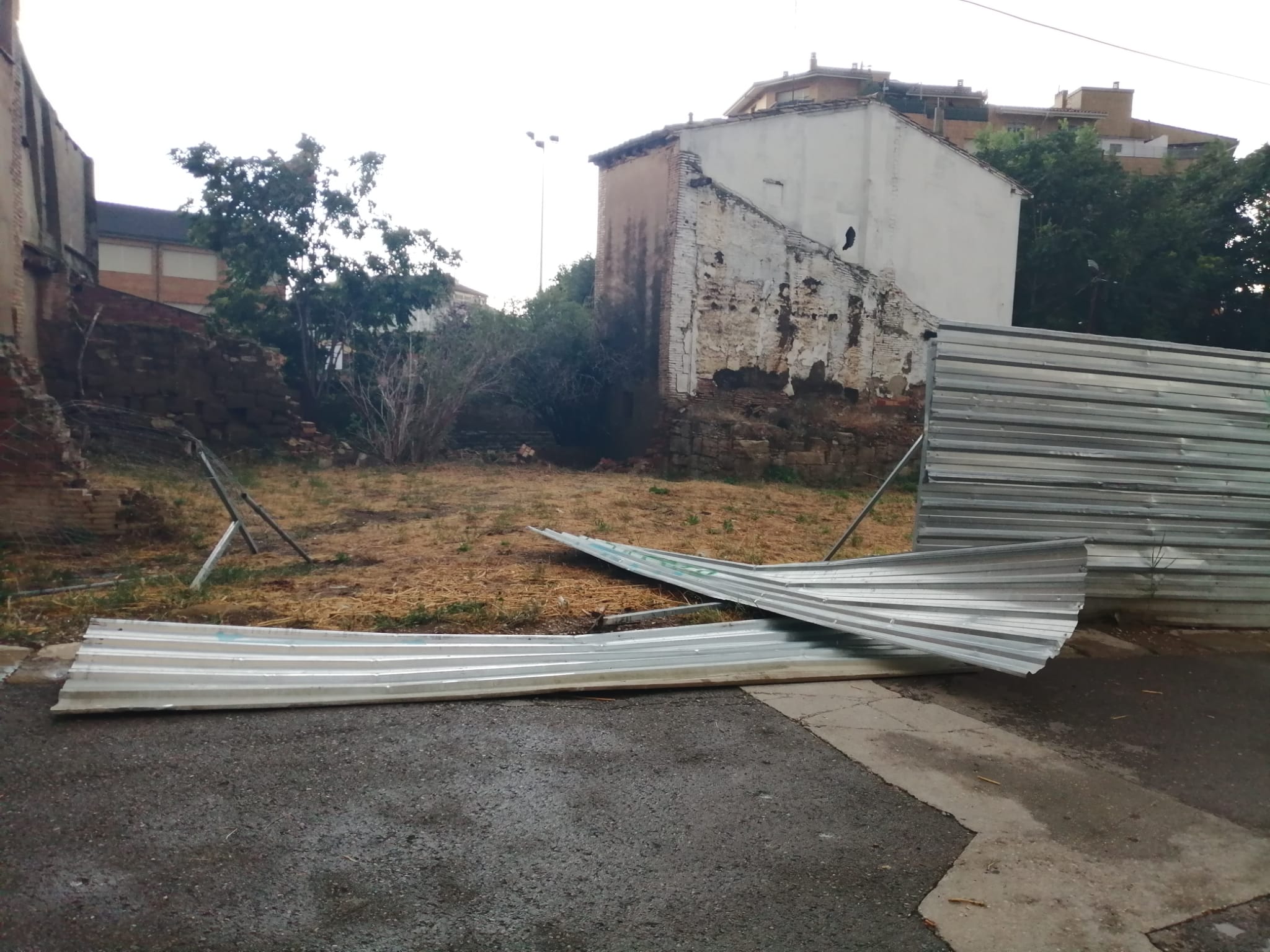 Incidencias de la tormenta en Huesca