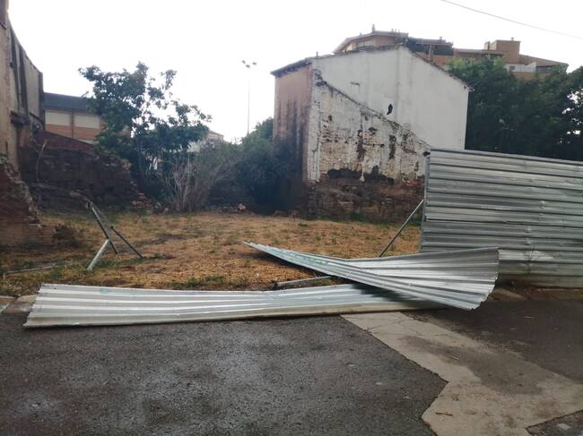 Incidencias de la tormenta en Huesca