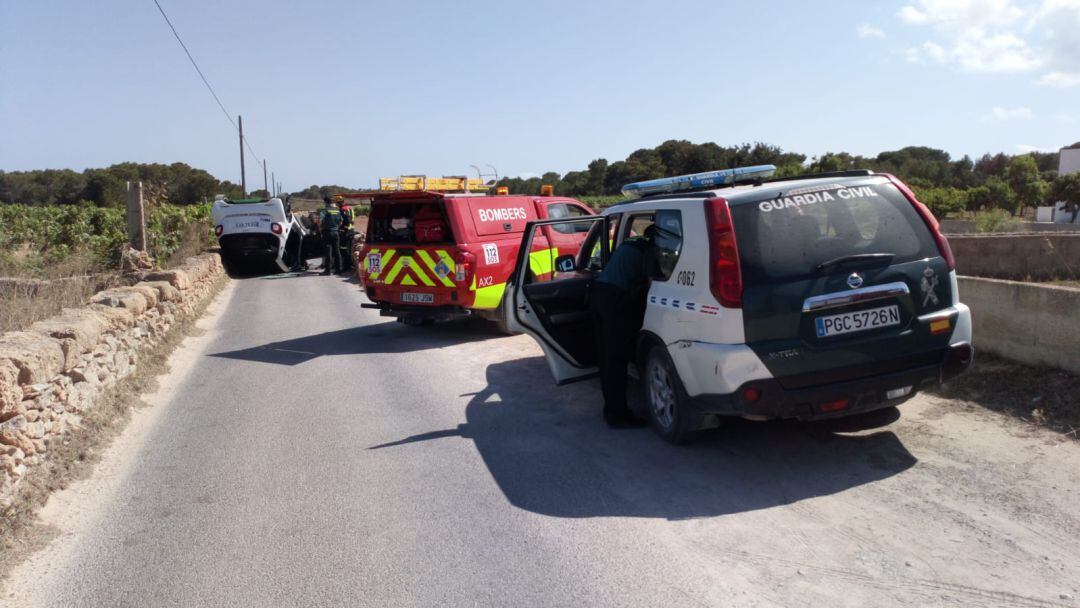 Efectivos de seguridad en Formentera en una imagen de archivo