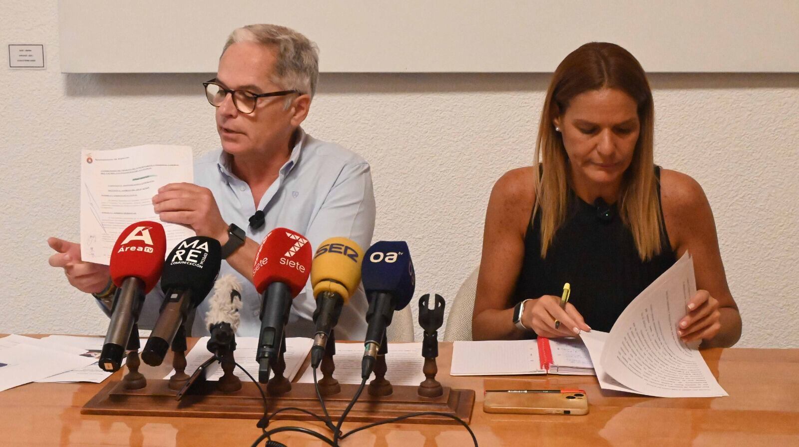 Un momento de la comparecencia