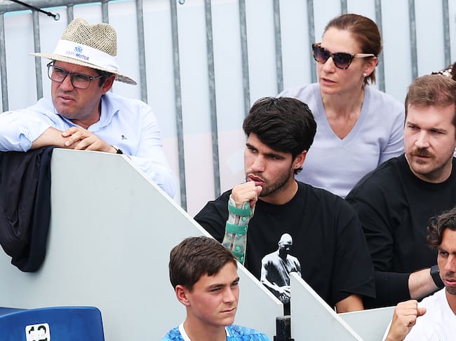 Carlos Alcaraz, presente en el partido de su hermano Jaime en el Mutua Madrid Open
