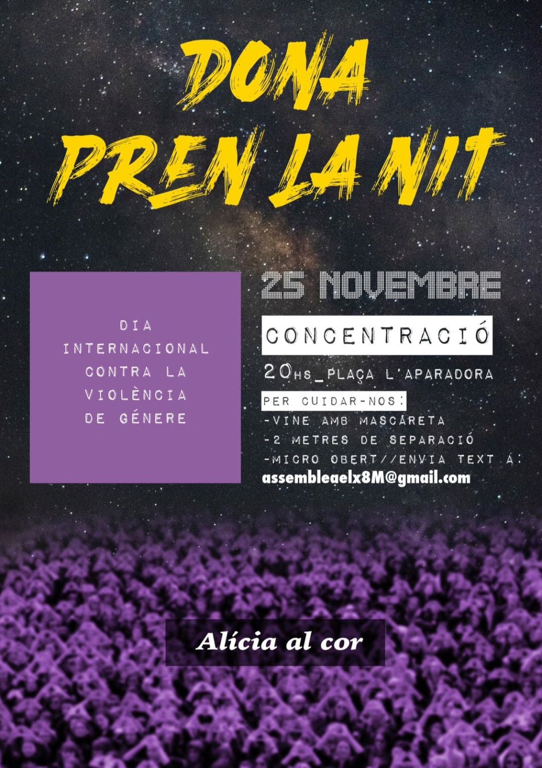 Cartel Dona Pren la Nit