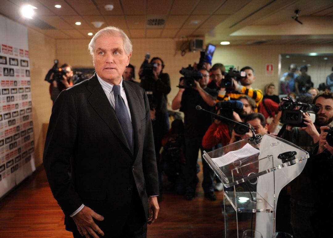 Ramón Calderón, en su etapa como presidente del Real Madrid.