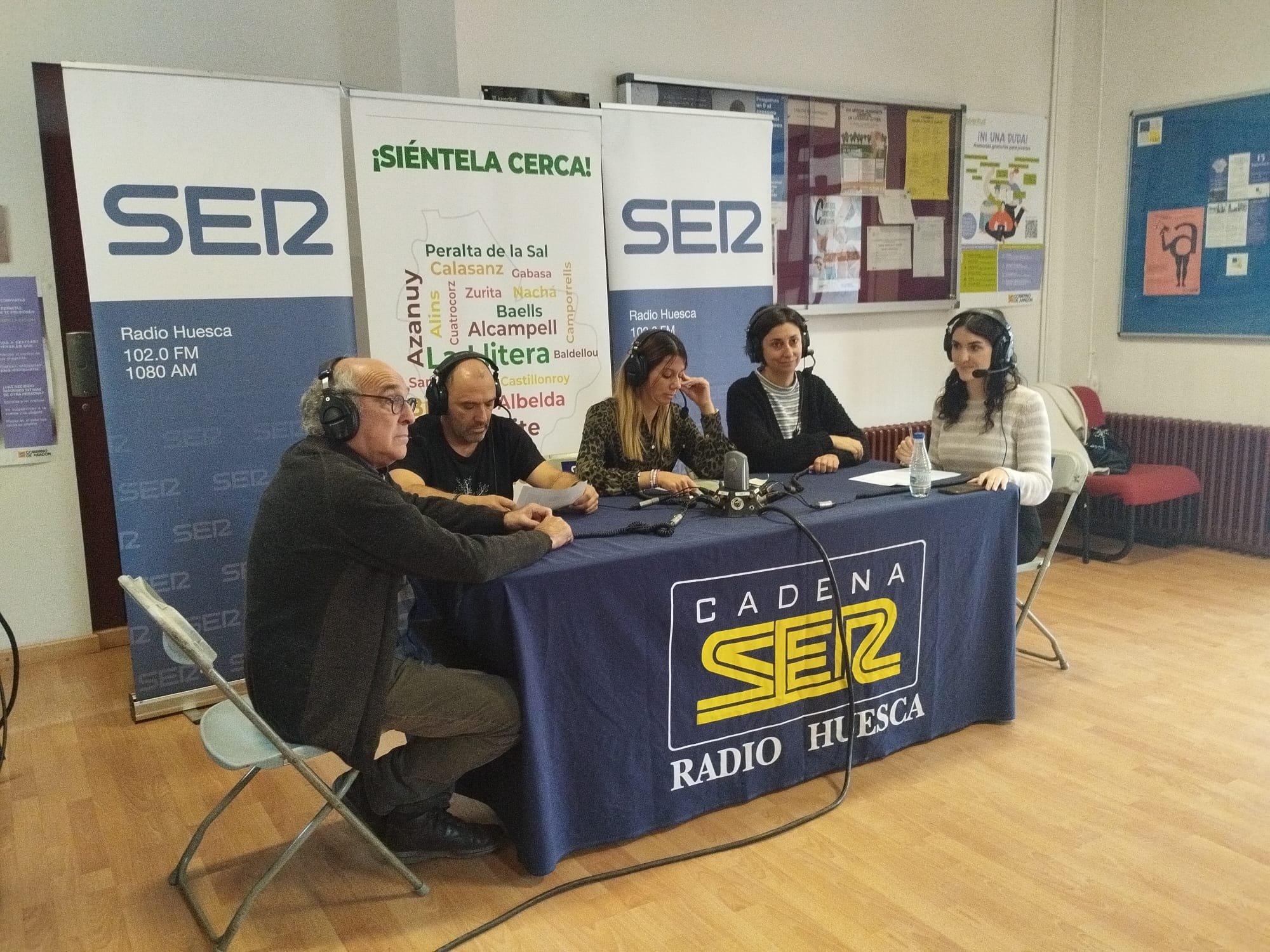 Paco Paricio, Chemis Ferrer, Tania Solans y Rosa Allué