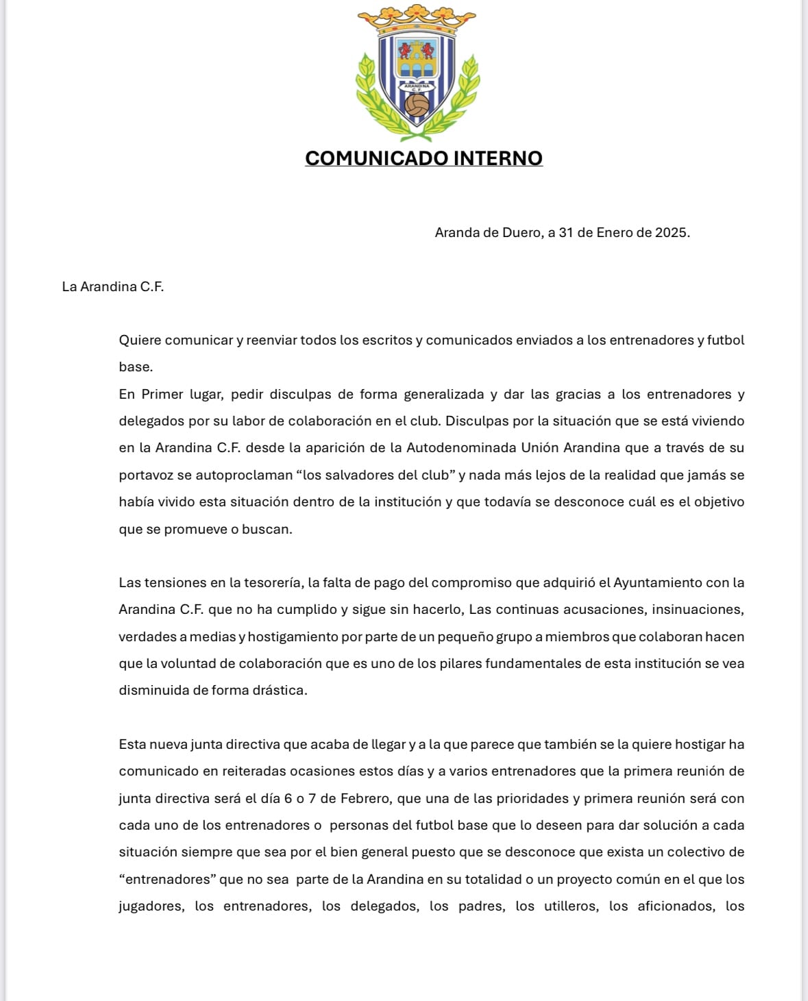 Comunicado 1