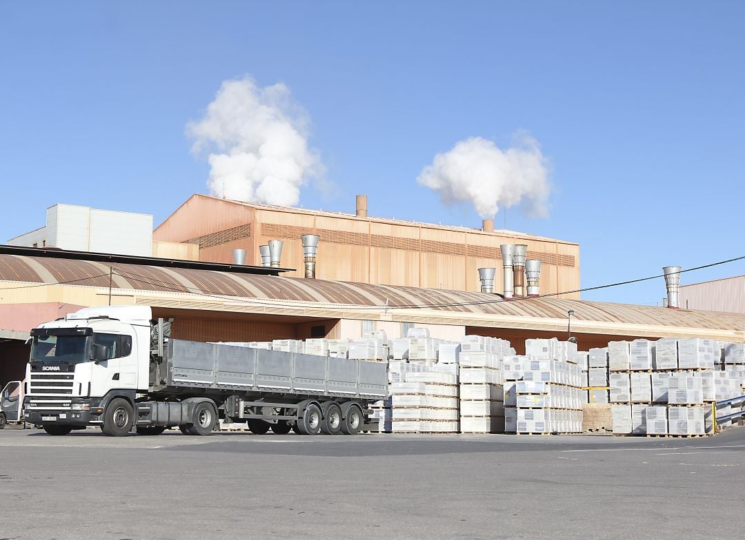 Empresa cerámica en Castellón. Imagen de archivo