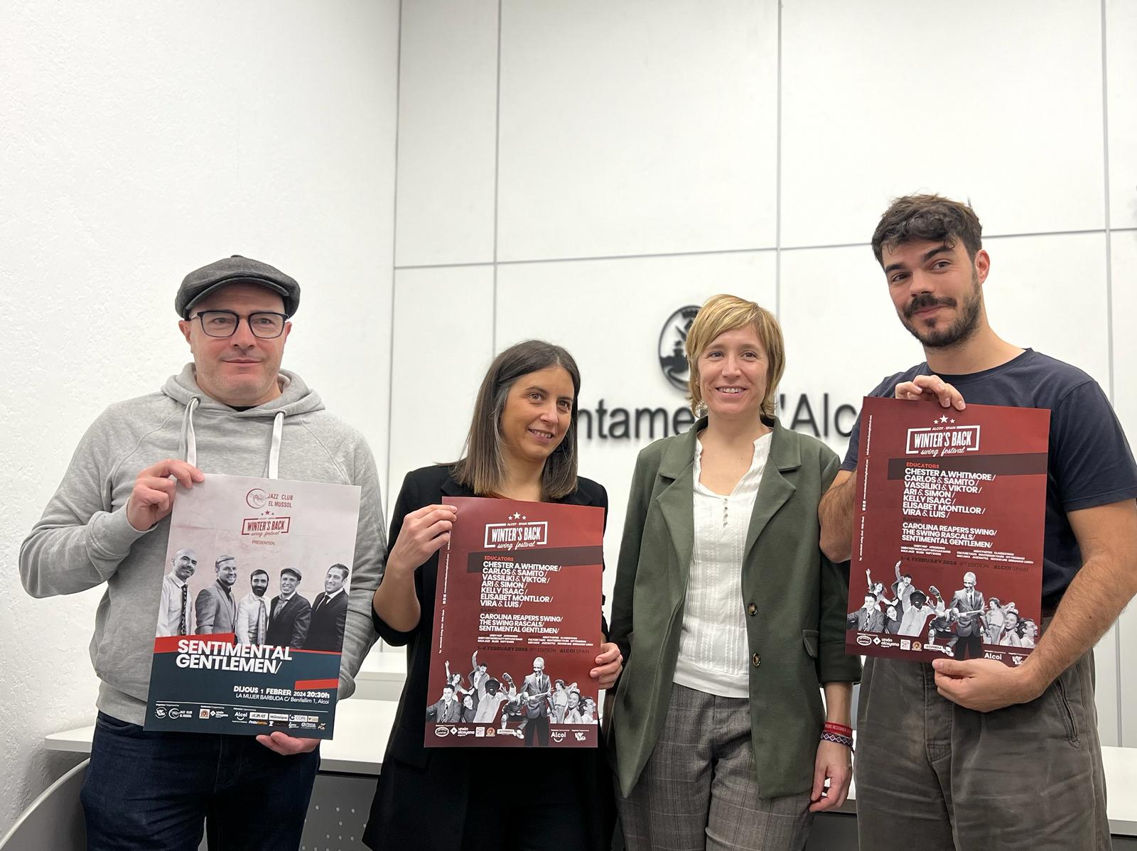 El Ayuntamiento de Alcoy acoge la presentación del Winter's Back Swing Festival 2024