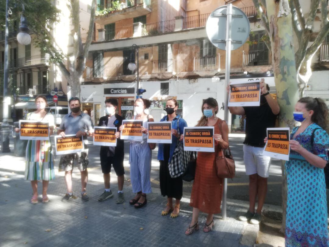 Comerciantes del centro de Palma en contra de las restricciones