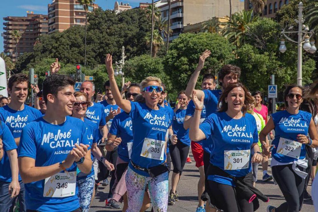 María José Català, candidata popular a la alcaldía de Valencia participa en la Volta a Peu