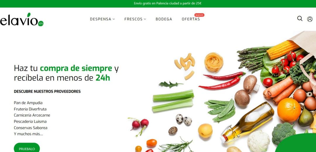 El comercio minorista de Palencia estrena elavio.es, un nuevo supermercado de alimentación completamente online